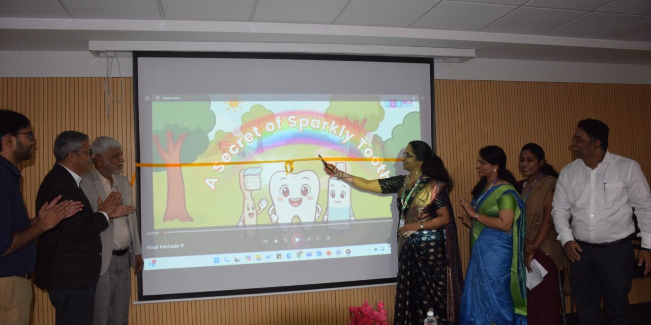 Launch of Animated Educational Video – “A Secret of Sparkly Tooth” by Department of Dentistry, BGS Medical College and Hospital, Nagarur