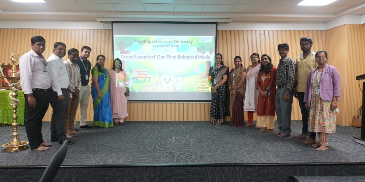 Launch of Animated Educational Video – “A Secret of Sparkly Tooth” by Department of Dentistry, BGS Medical College and Hospital, Nagarur