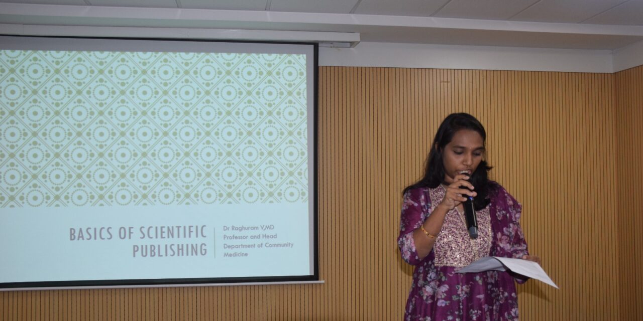 Faculty Development Programme on “Basics of Scientific Publishing” at BGS Medical College & Hospital, Nagarur, Bengaluru