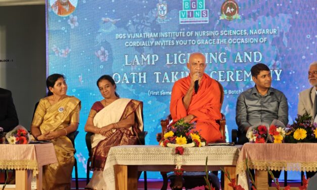 Lamp lighting and Oath Taking Ceremony BSc Nursing Ist Semester Batch 2025–26