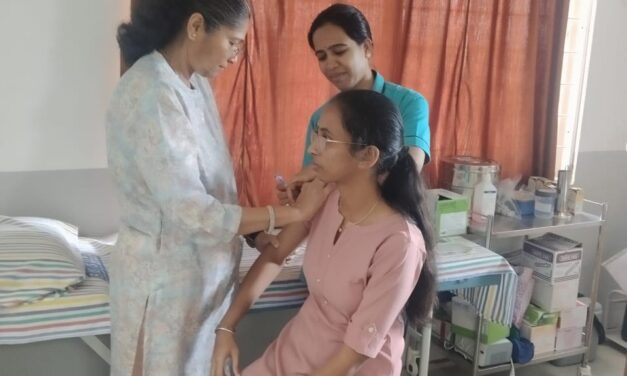HPV Vaccine drive 2 Nd Dose (Medical students) at BGS Medical College and Hospital, Nagarur