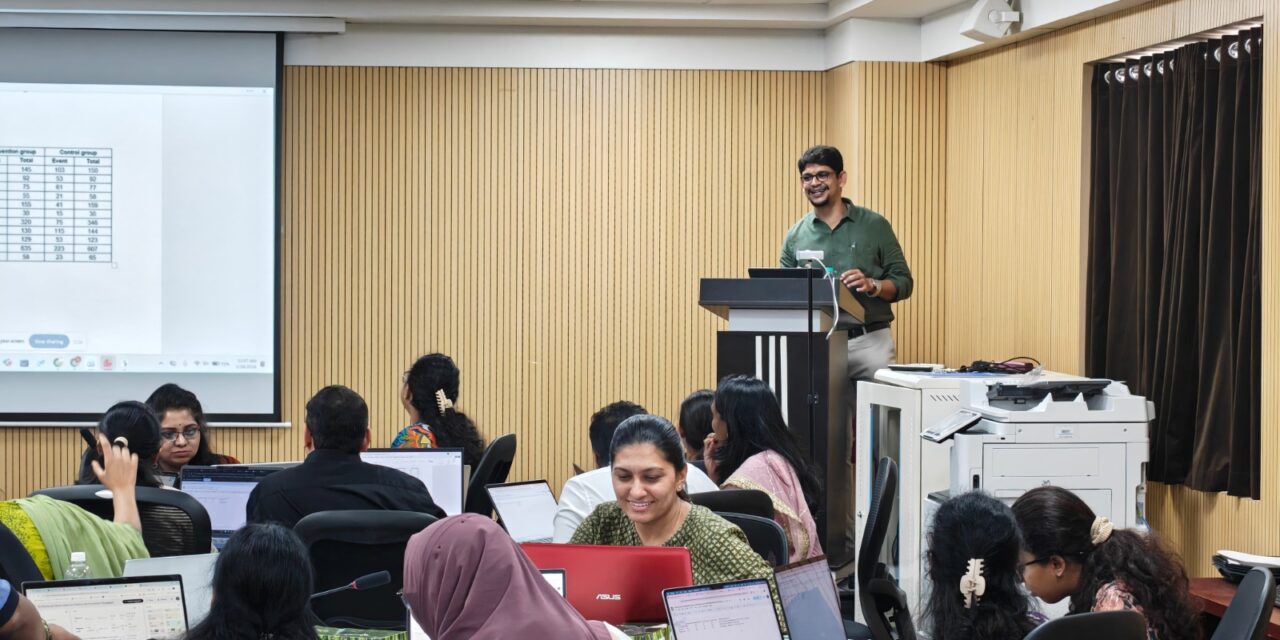 Workshop on Systematic Review and Meta-Analysis (SRMA) at BGS Medical College and Hospital, Nagaruru