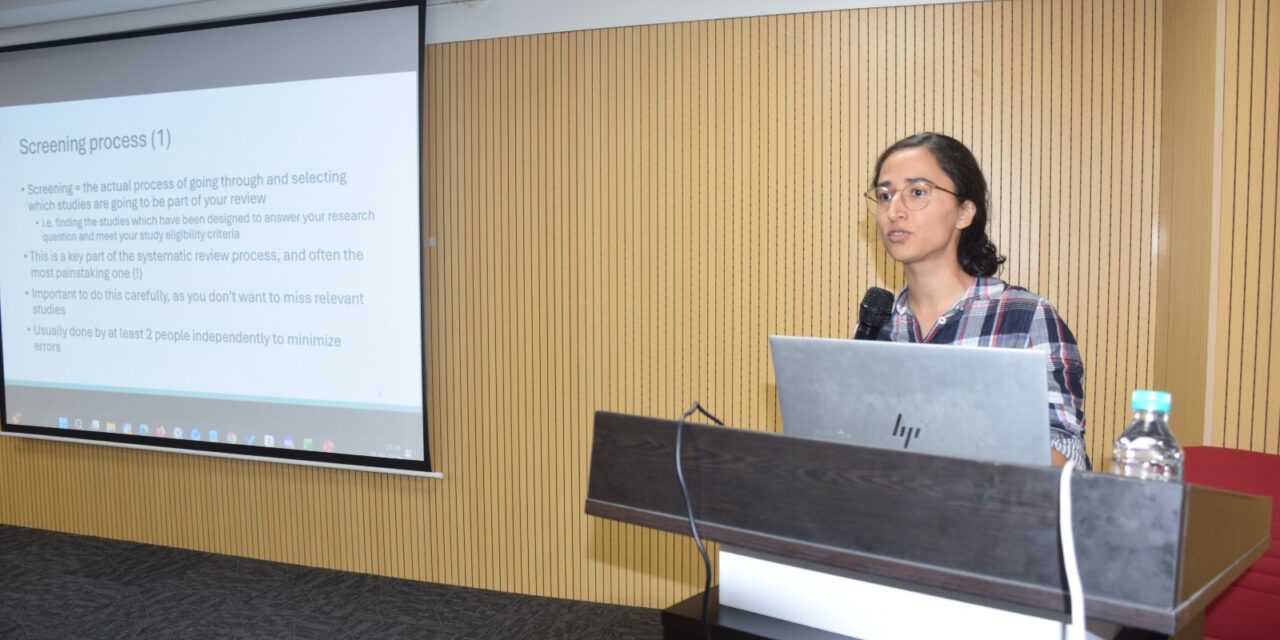 Workshop on Systematic Review and Meta-Analysis (SRMA) at BGS Medical College and Hospital, Nagaruru