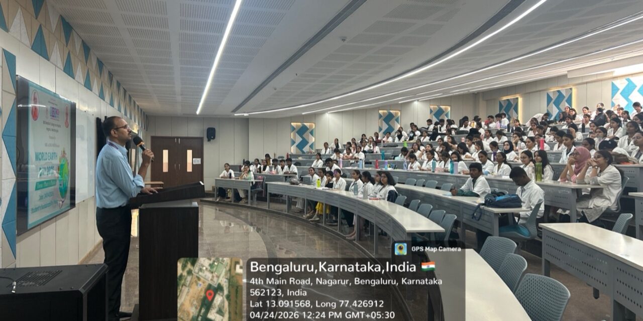 World Earth Day 2026 Celebration – Student Sustainability Pledge at BGS Medical College and Hospital, Nagaruru