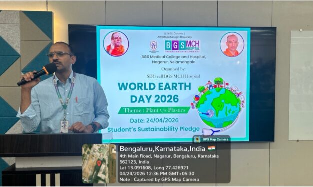 World Earth Day 2026 Celebration – Student Sustainability Pledge at BGS Medical College and Hospital, Nagaruru