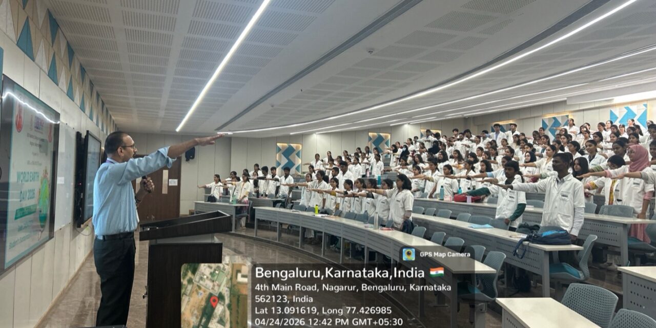 World Earth Day 2026 Celebration – Student Sustainability Pledge at BGS Medical College and Hospital, Nagaruru