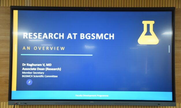 Faculty Development Program on Research at BGSMCH – An Overview at BGS Medical College and Hospital, Nagaruru
