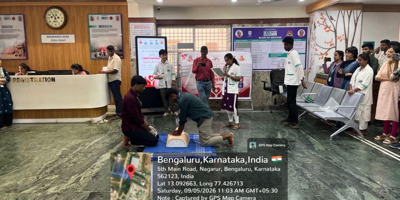 World Red Cross Day Celebration at BGS Medical College and Hospital, Nagaruru