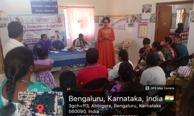 World Immunization Week at Abbhigere