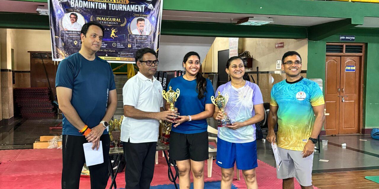 Indian Academy of Pediatrics Karnataka State Hosts Successful Inaugural State Badminton Tournament