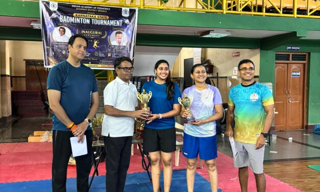 Indian Academy of Pediatrics Karnataka State Hosts Successful Inaugural State Badminton Tournament