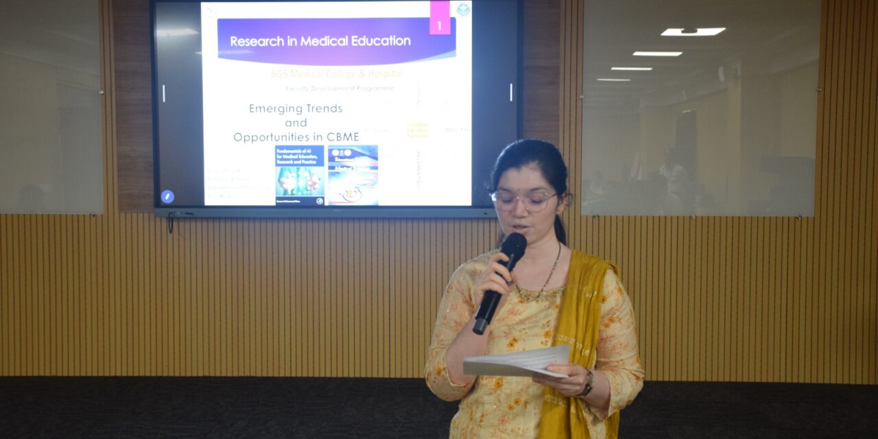 BGS Medical College and Hospital Conducts Faculty Development Programme on “Research in Medical Education” under VIKASANA Initiative