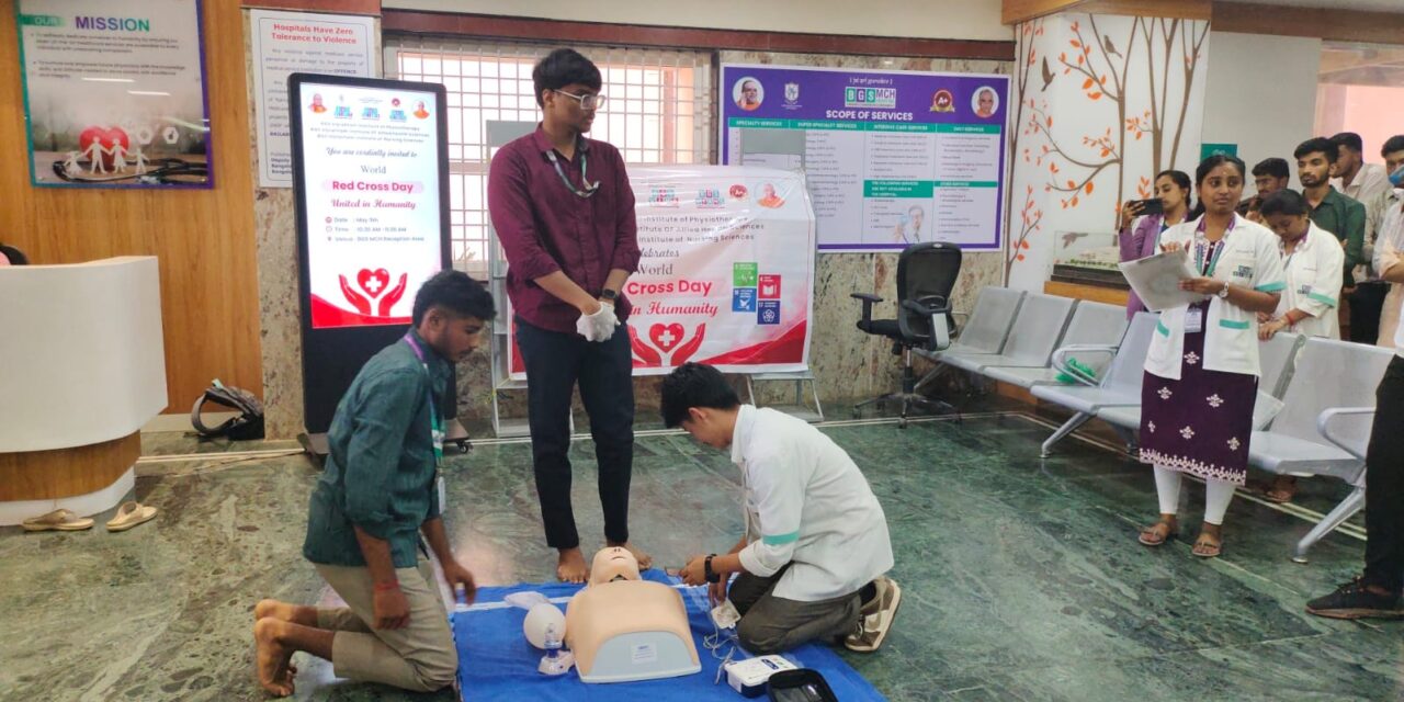 Department of Anaesthesiology Marks Red Cross Day 2026 with Basic Life Support Awareness Programme at BGS Medical College and Hospital, Nagarur