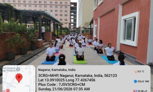 International Day of Yoga 2026 Celebration Organized by the Department of Physiology at BGS Medical College and Hospital, Nagaruru