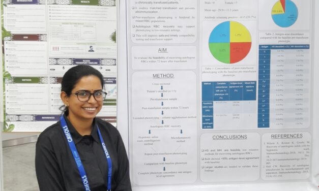 Dr. V. Aishwarya Represents BGS Medical College and Hospital at the 39th International Congress of the International Society of Blood Transfusion, Kuala Lumpur
