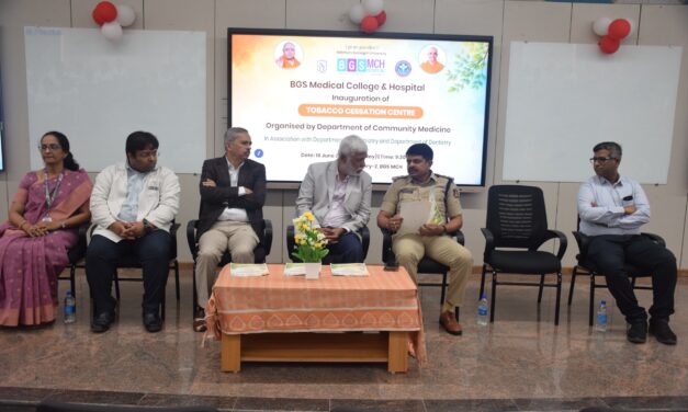 Inauguration of the Tobacco Cessation Centre and Tobacco Awareness Programme at BGS Medical College and Hospital, Nagaruru