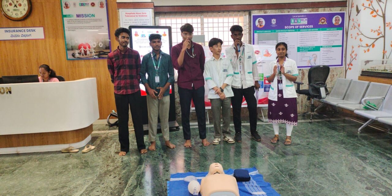 Department of Anaesthesiology Marks Red Cross Day 2026 with Basic Life Support Awareness Programme at BGS Medical College and Hospital, Nagarur