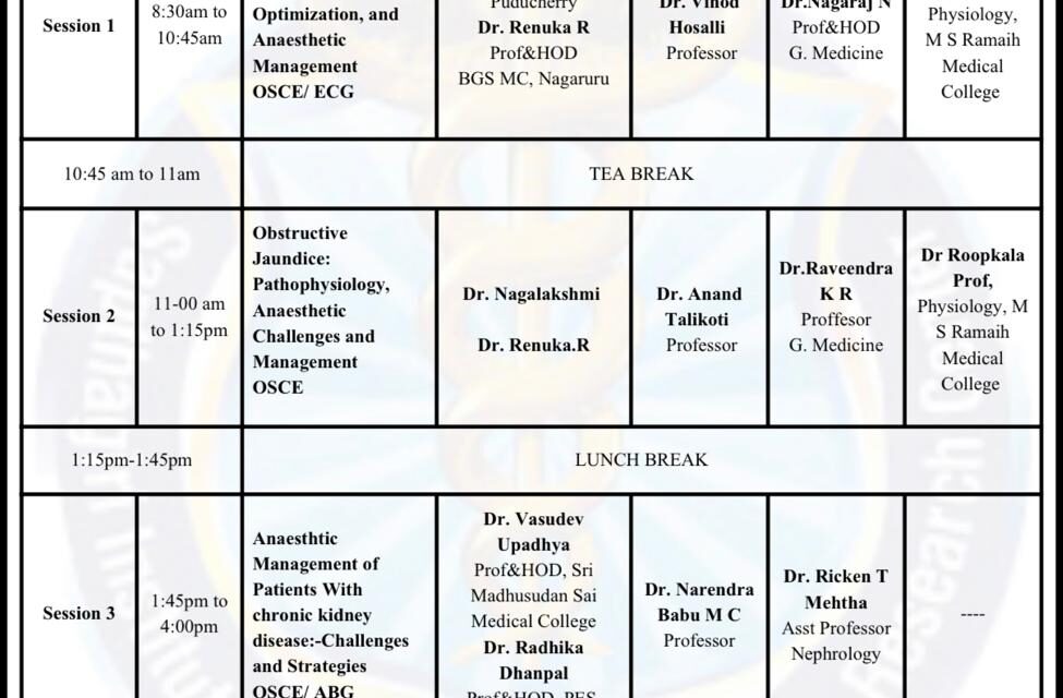 Dr. Renuka R Represents BGS Medical College & Hospital as External Expert at PG-SIMSCON 2026