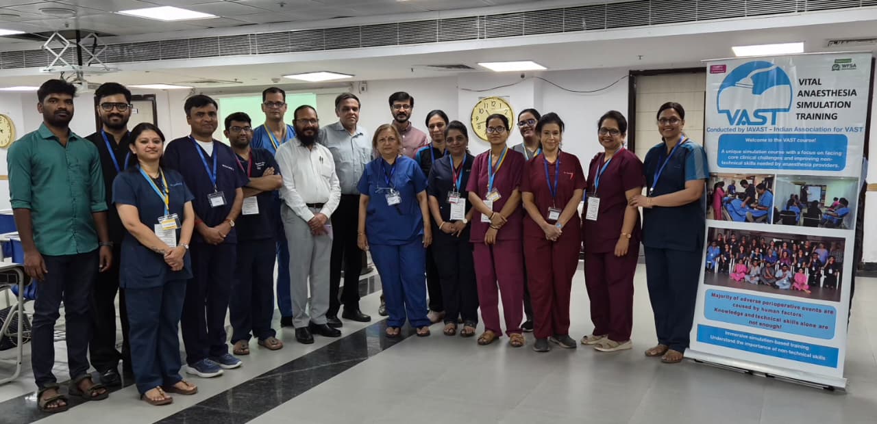 Dr. Renuka R Represents BGS Medical College & Hospital as Facilitator at WFSA-Endorsed Vital Anaesthesia Simulation Training