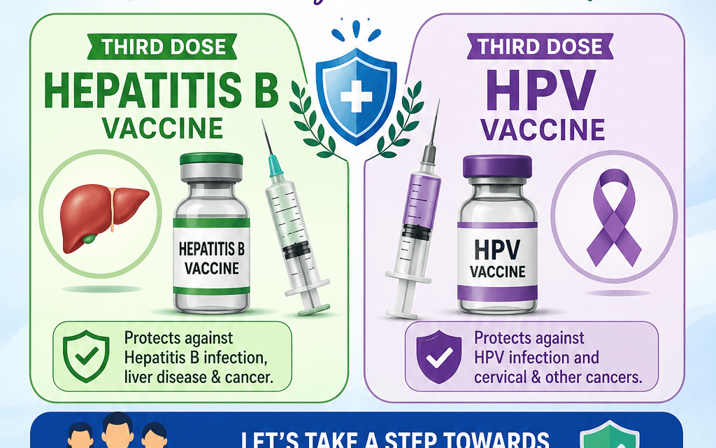 Third Dose of Hepatitis B & Human Papillomavirus Vaccine Drive for Medicos at BGS Medical College and Hospital, Nagaruru