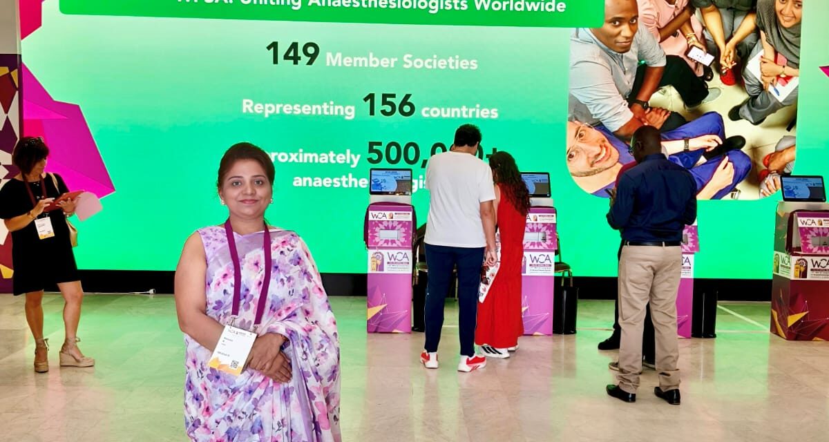 Dr. Renuka R Represents the Institution at the 19th World Congress of Anaesthesiologists, Morocco