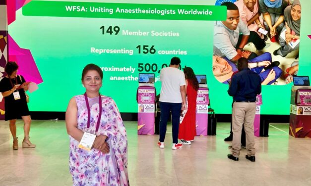 Dr. Renuka R Represents the Institution at the 19th World Congress of Anaesthesiologists, Morocco