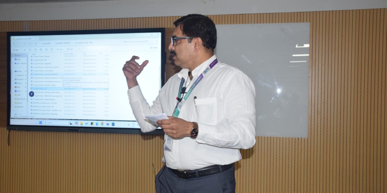 Orientation Program on the Preparation and Submission of NMC Quarterly Reports at BGS Medical College and Hospital, Nagaruru