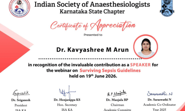 ISA Karnataka State Chapter Webinar on Early Recognition and Evidence-Based Management of Sepsis