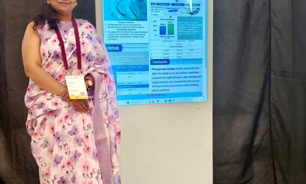 Dr. Renuka R Represents the Institution at the 19th World Congress of Anaesthesiologists, Morocco
