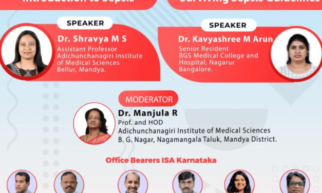 ISA Karnataka State Chapter Webinar on Early Recognition and Evidence-Based Management of Sepsis