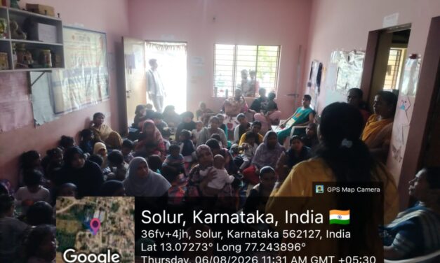 Department of Community Medicine Conducts World Breastfeeding Week Awareness Programme at Soluru Kote Anganwadi Kendra