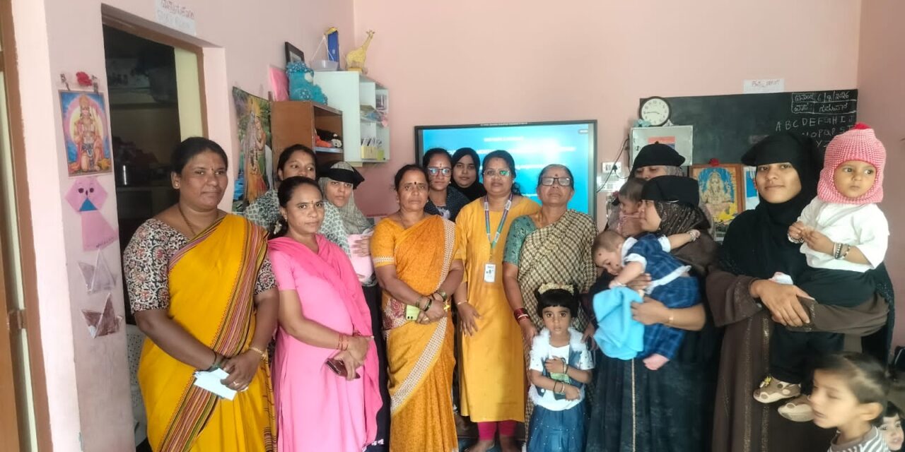 Department of Community Medicine Conducts World Breastfeeding Week Awareness Programme at Soluru Kote Anganwadi Kendra
