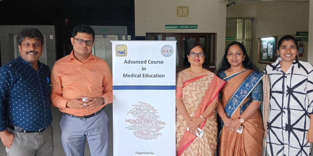 Dr. Suma M P from BGS Medical College and Hospital Participates in Advance Course in Medical Education