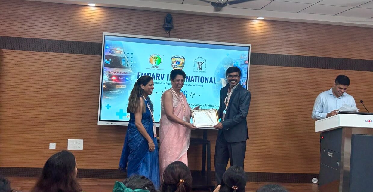Dr. Keshava Murthy M. R. Represents BGS MCH at EMPARV 2026 International Conference on Emergency Medicine, Lucknow