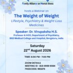 Dr. Virupaksha HS, Department of Psychiatry at BGS Medical College and Hospital, participated as the keynote speaker in the webinar organized by the Family Alliance on Mental Illness.
