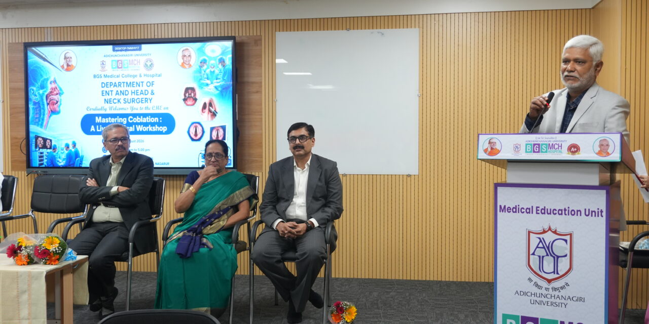 Department of Otorhinolaryngology Hosts Advanced Live Surgical Workshop on Coblation Technology at BGS Medical College and Hospital, Nagaruru