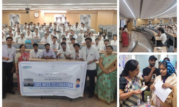 Department of Pediatrics Conducts Comprehensive ORS Awareness and Health Education Program at BGS Medical College and Hospital, Nagaruru