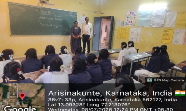 BGS Medical College & Hospital Conducts Comprehensive School Health Education and Health Screening Camp at Government High School, Arasinakunte