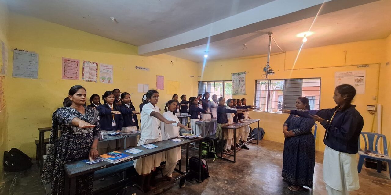 BGS Medical College & Hospital Conducts Comprehensive School Health Education and Health Screening Camp at Government High School, Arasinakunte