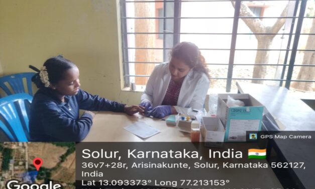 BGS Medical College & Hospital Conducts Comprehensive School Health Education and Health Screening Camp at Government High School, Arasinakunte