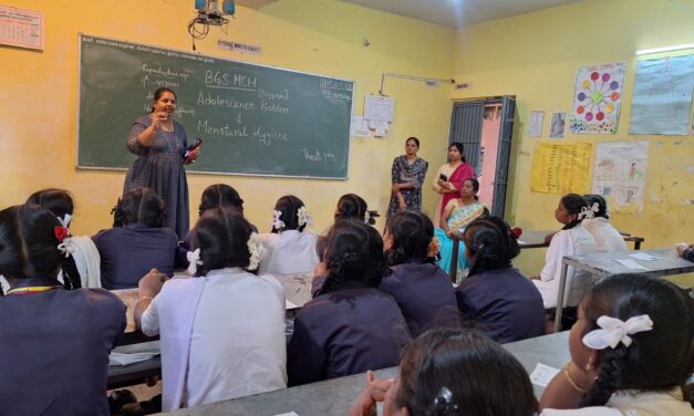 BGS Medical College & Hospital Conducts Comprehensive School Health Education and Health Screening Camp at Government High School, Arasinakunte