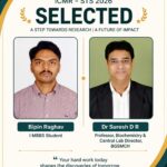 BGS Medical College and Hospital Student Secures Prestigious ICMR Short Term Studentship for Cardiovascular Research