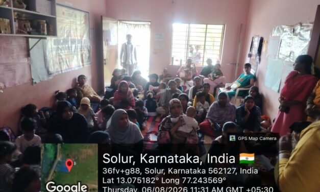 Department of Community Medicine Conducts World Breastfeeding Week Awareness Programme at Soluru Kote Anganwadi Kendra