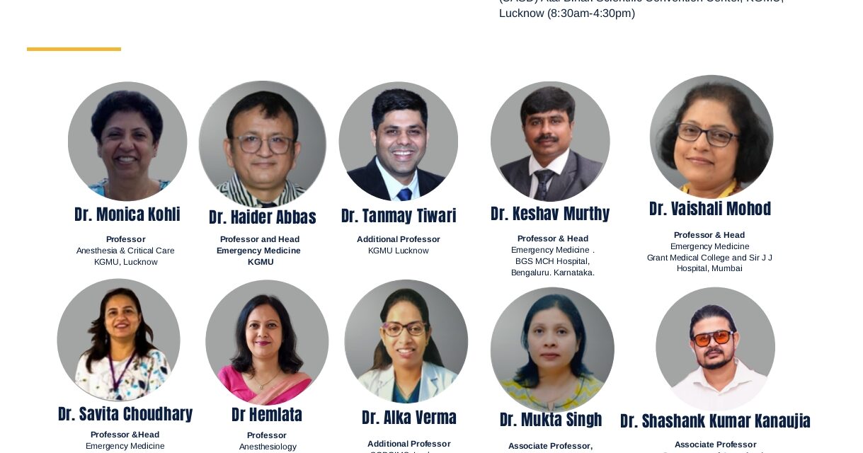 Dr. Keshava Murthy M. R. Represents BGS MCH at EMPARV 2026 International Conference on Emergency Medicine, Lucknow