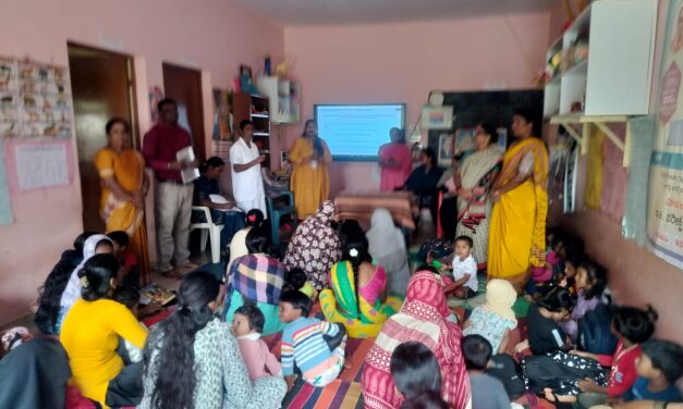 Department of Community Medicine Conducts World Breastfeeding Week Awareness Programme at Soluru Kote Anganwadi Kendra