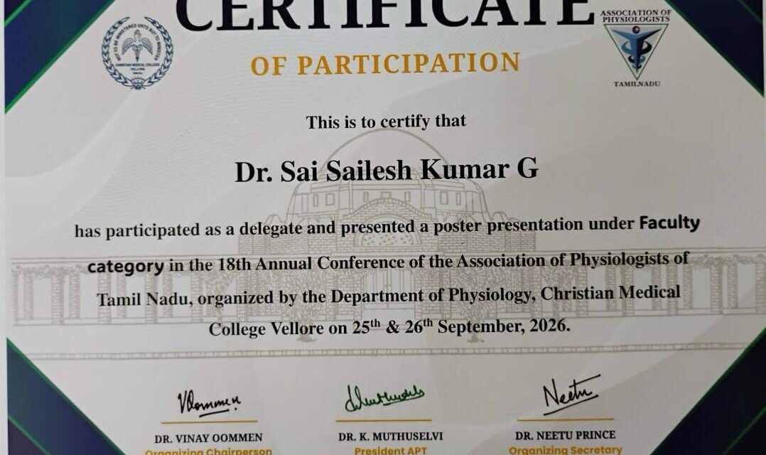 Physiology Faculty Present Research on Chanting and Parkinson’s Disease at APTCON 2026