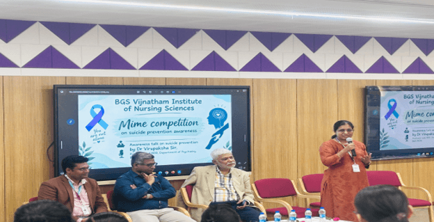 BGS Vijnatham Institute of Nursing Sciences conducted World Suicide Prevention Day 2026