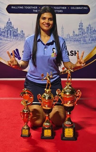 Dr. Jyothi & Dr. Aditi Gaonkar from BGS MCH – Medical Professionals Showcase Athletic Excellence at IMA State-Level Badminton Tournament