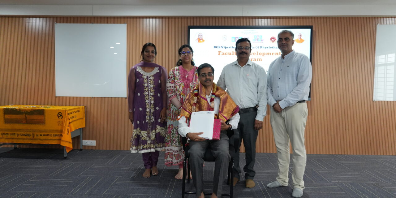 BGS Vijnatham Institute of Physiotherapy Hosts Faculty Development Programme on NCAHP Competency Based Curriculum