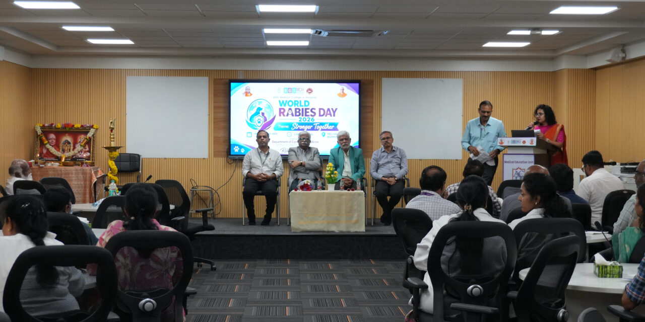 Department of Community Medicine Observes World Rabies Day 2026 with Focus on Rabies Prevention and Control at BGS Medical College and Hospital, Nagaruru